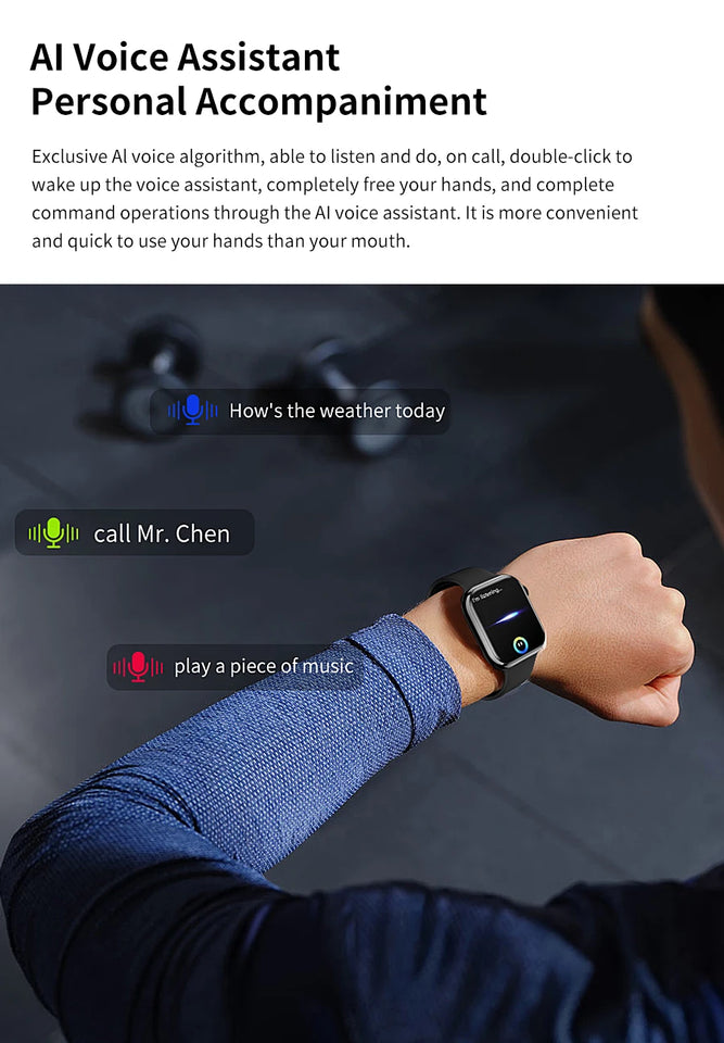 NEW 2024 Smart Watch Wireless Charging Smartwatch Bluetooth Calls Men Women Watches Fitness Bracelet Custom Watch Face