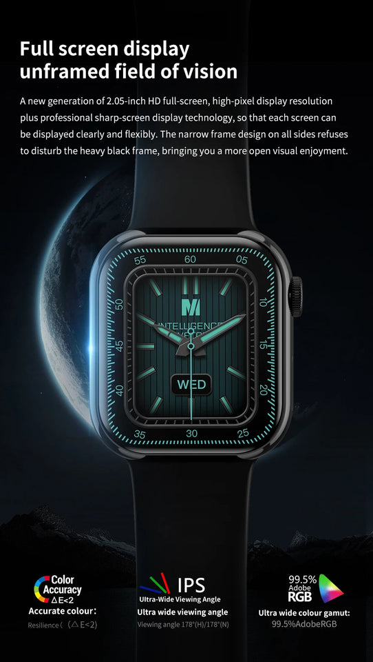 NEW 2024 Smart Watch Wireless Charging Smartwatch Bluetooth Calls Men Women Watches Fitness Bracelet Custom Watch Face